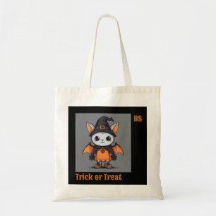 Cute Halloween bat in Disguise   Trick or Treat Tote Bag