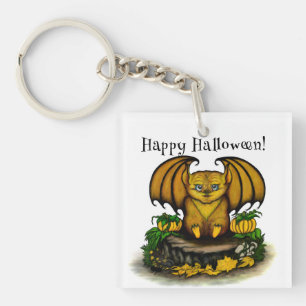 Cute Halloween Bat Key Ring