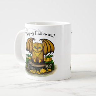 Cute Halloween Bat Large Coffee Mug