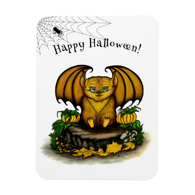  Cute Halloween Bat Magnet (Vertical)