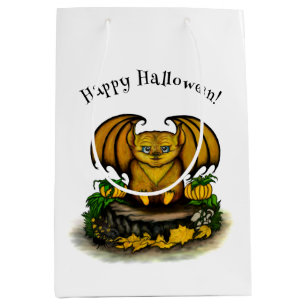 Cute Halloween Bat Medium Gift Bag