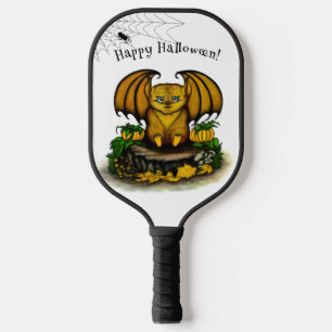 Cute Halloween Bat Pickleball Paddle