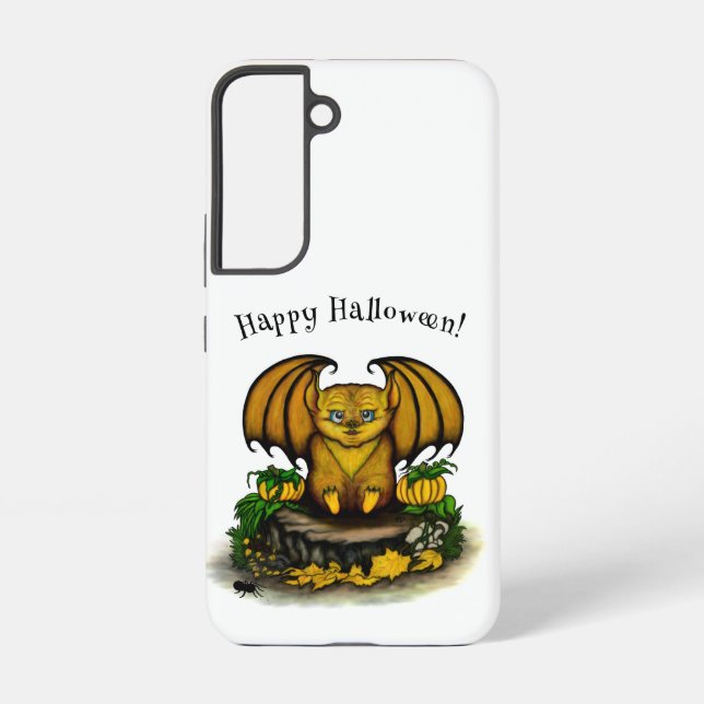  Cute Halloween Bat Samsung Galaxy S22 Case (Back)