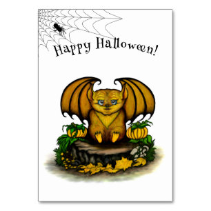 Cute Halloween Bat Table Number