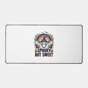 Cute Halloween Bat Vintage Engraving Spooky Shirt Desk Mat