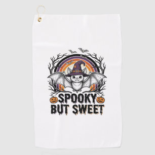 Cute Halloween Bat Vintage Engraving Spooky Shirt  Golf Towel