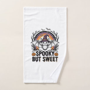 Cute Halloween Bat Vintage Engraving Spooky Shirt  Hand Towel