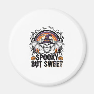 Cute Halloween Bat Vintage Engraving Spooky Shirt Magnet