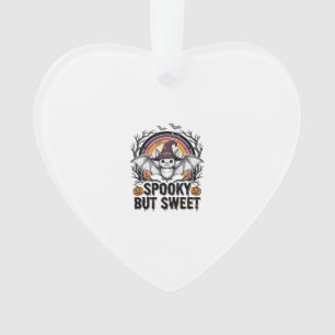 Cute Halloween Bat Vintage Engraving Spooky Shirt Ornament