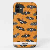 Cute Halloween Bats with Sunglasses and Hats