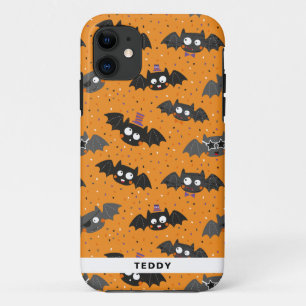 Cute Halloween Bats with Sunglasses and Hats Case-Mate iPhone Case