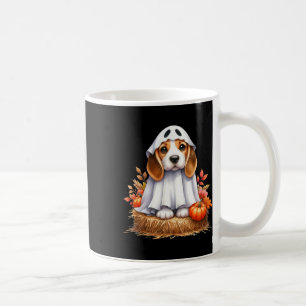 Cute Halloween Beagle Dog As Ghost Dog Owner Dogs Coffee Mug
