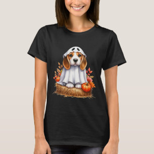 Cute Halloween Beagle Dog As Ghost Dog Owner Dogs T-Shirt