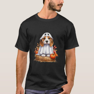 Cute Halloween Beagle dog as ghost dog owner dogs T-Shirt