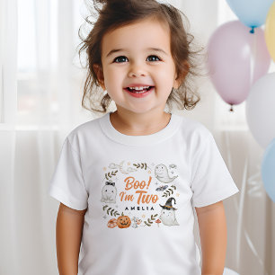 Cute Halloween Birthday Boo! I'm Two Baby T-Shirt