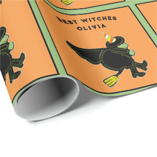 Cute Halloween Birthday Gift Wrapping Paper