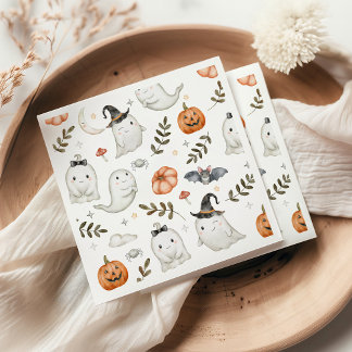 Cute Halloween Birthday Napkins