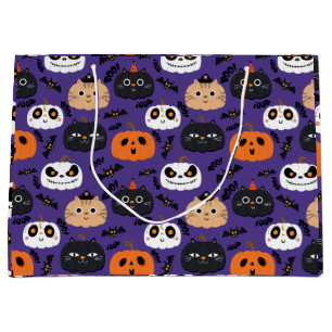 Cute Halloween Birthday Party  Large Gift Bag