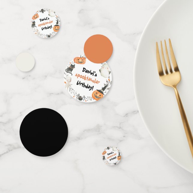 Cute Halloween Birthday Spooktacular Confetti (Group)