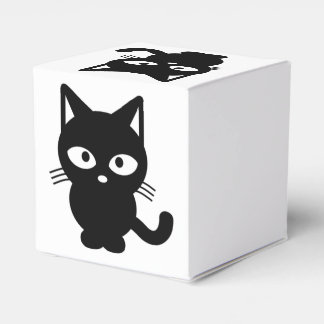 Cute Halloween Black Cat Kitty Favour Box