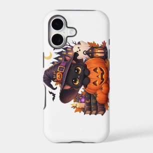 Cute Halloween Black Cat Witch Pumpkin Coffee Mug