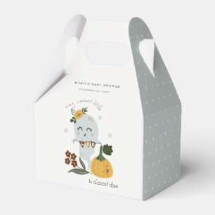 Cute Halloween Blue Ghost Little Boo Baby Shower Favour Box