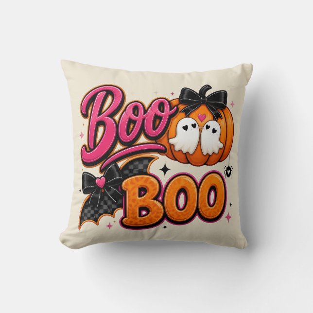 Cute Halloween Boo Boo  Cushion (Front)