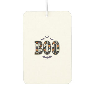 Cute Halloween Boo Ghost Pumpkin Design Car Air Freshener