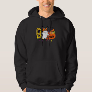 Cute Halloween Boo Ghost Spooky Vibes Halloween Hoodie