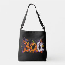 Cute Halloween BOO Pumpkin Ghost Cat Text Mark
