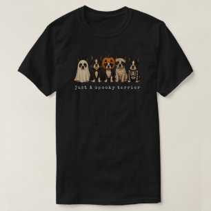 Cute Halloween Boston Terrier Dogs Costume T-Shirt