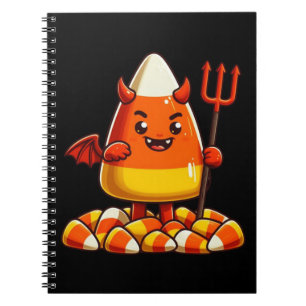Cute Halloween candy corn monster Notebook