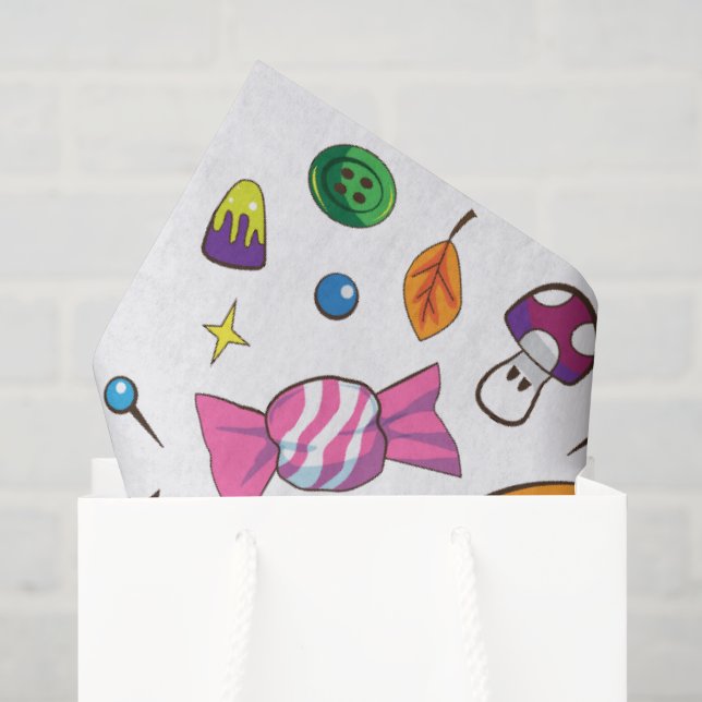 Cute Halloween Candy Tissue Paper (Gift Bag)