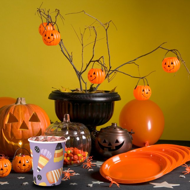 Cute Halloween Candycorn Paper Cups (Creator Uploaded)