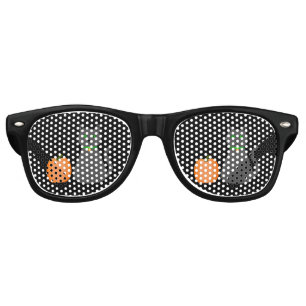 Cute Halloween Cat and Pumpkin Retro Sunglasses