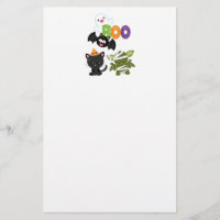 Cute Halloween Cat, Bat, Mummy & Ghost