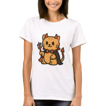 Cute Halloween Cat Devil