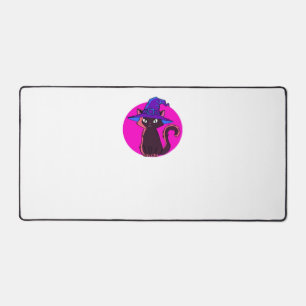 Cute Halloween Cat Oversized T-Shirt Desk Mat
