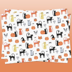 Cute Halloween Cat Spooky Tissue Paper