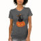 Cute Halloween cat t-shirt with cat and pumpkin