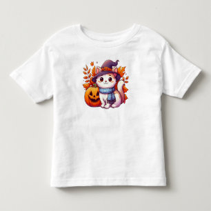 Cute Halloween Cat Toddler T-Shirt