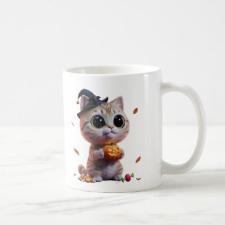 Cute Halloween Cat Witch Mug