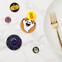 Cute Halloween Characters Party Table Confetti