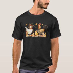 Cute Halloween Chicken Family Costumes Country for T-Shirt