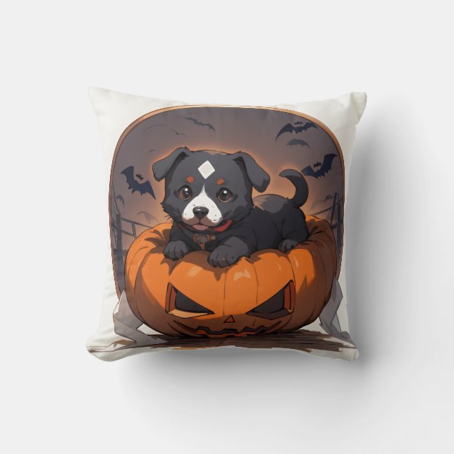 Cute Halloween Cosplay Puppy Cushion (Front)