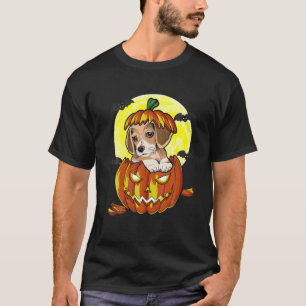 Cute Halloween Costume Beagle Lover Pumpkin Thanks T-Shirt
