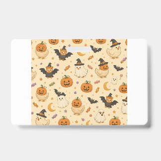 Cute Halloween Costume Chickens Badge ID Badge