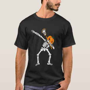 Cute Halloween Costume Dabbing Skeleton Lacrosse S T-Shirt
