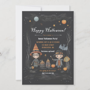 Cute Halloween Costume Party For Kids Party Invitation