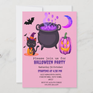 Cute Halloween Costume party Invitation